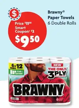 Family Dollar Brawny Paper Towels offer