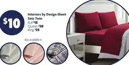 Family Dollar Interiors by Design Sheet Sets Twin offer