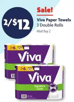 Family Dollar Viva Paper Towels offer
