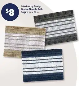 Family Dollar Interiors by Design Ombre Noodle Bath Rugs offer