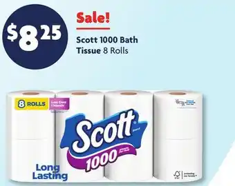 Family Dollar Scott 1000 Bath Tissue offer