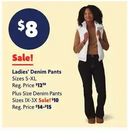 Family Dollar Ladies' Denim Pants offer