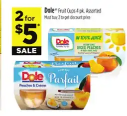 Dollar General Dole Fruit Cups offer