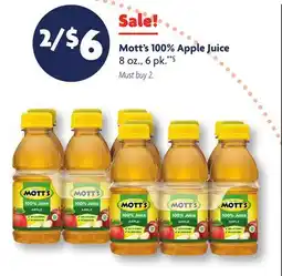 Family Dollar Mott's 100% Apple Juice offer