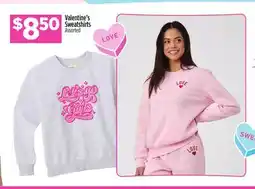 Dollar General Valentine's Sweatshirts offer