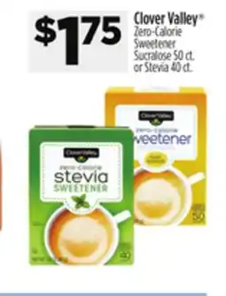 Dollar General Clover Valley Zero-Calorie Sweetener Sucralose 50 ct. or Stevia 40 ct offer