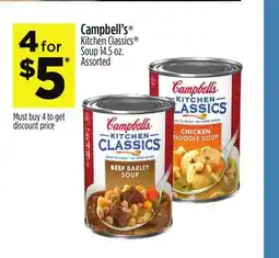 Dollar General Campbell's Kitchen Classics Soup offer