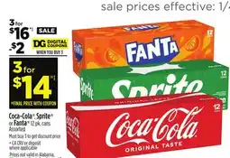 Dollar General Coca-Cola , Sprite or Fanta offer