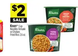 Dollar General Knorr Cup Noodles Teriyaki or Chicken Fried Rice offer