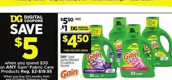Dollar General Gain Liquid Laundry Detergent offer