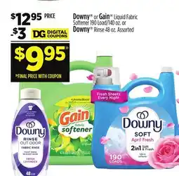 Dollar General Downy or Gain or Downy oz offer