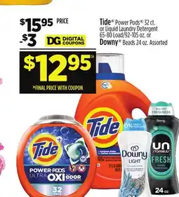 Dollar General Tide or Downy Beads 24 oz offer