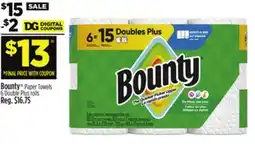 Dollar General Bounty Paper Towels offer