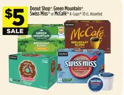 Dollar General Donut Shop , Green Mountain , Swiss Miss or McCafé offer