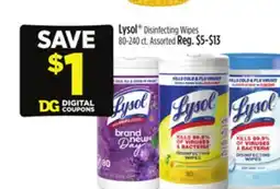 Dollar General Lysol Disinfecting Wipes offer
