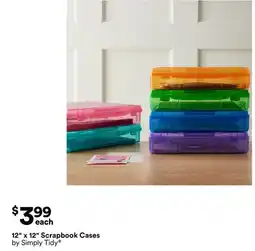 Michaels 12 x 12 Scrapbook cases by Simply Tidy offer
