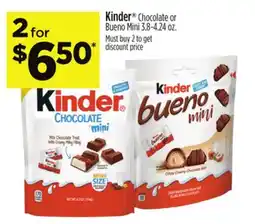Dollar General Kinder Chocolate or Bueno Mini offer