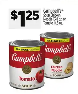 Dollar General Campbell's SoupChicken Noodle 13.8 oz. or Tomato 14.3 oz offer