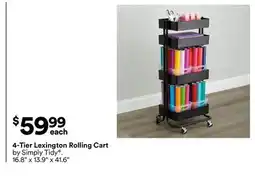 Michaels 4-Tier Lexington rolling cart by Simply Tidy offer
