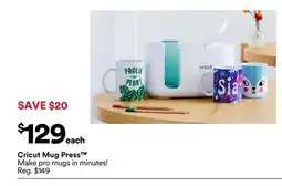 Michaels cricut mug Press offer