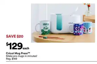 Michaels cricut mug Press offer