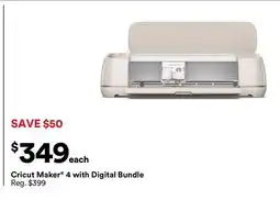Michaels cricut maker 4 with Digital Bundle offer