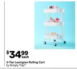 Michaels 3-Tier Lexington rolling cart by Simply Tidy offer