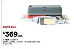 Michaels cricut maker 4 Smart Cutting Machine + Essentials Bundle offer