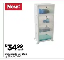 Michaels collapsible Bin cart by Simply Tidy offer