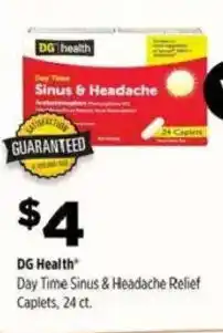 Dollar General DG Health Day Time Sinus & Headache Relief Caplets offer