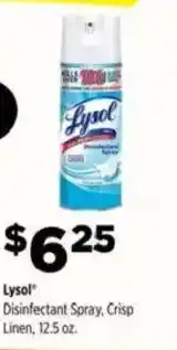 Dollar General Lysol Disinfectant Spray crisp linen offer