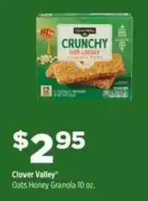 Dollar General Clover Valley Oats Honey Granola offer