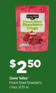 Dollar General Clover Valley Freeze Dried Strawberry crisps offer