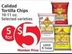 Albertsons Calidad Tortilla Chips offer