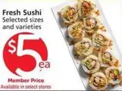 Albertsons Fresh Sushi offer