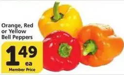 Albertsons Orange, Red or Yellow Bell Peppers offer
