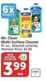 Albertsons Mr. Clean Multi-Surface Cleaner offer