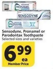 Albertsons Sensodyne, Pronamel or Parodontax Toothpaste offer