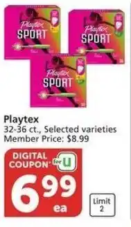 Albertsons Playtex offer