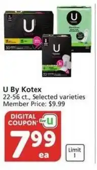 Albertsons U By Kotex offer