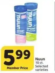 Albertsons Nuun offer