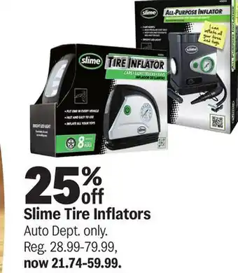 Meijer Slime Tire Inflators offer