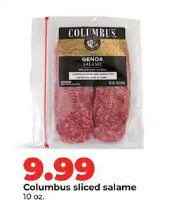 Hy-Vee Columbus sliced salame offer