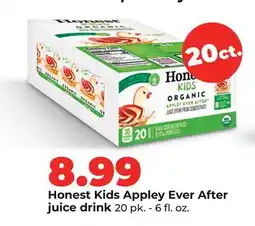 Hy-Vee Honest Kids Appley Ever After juice drink offer
