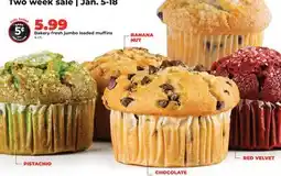 Hy-Vee Bakery-fresh jumbo loaded muffins offer