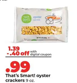 Hy-Vee That's Smart! oyster crackers offer