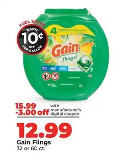 Hy-Vee Gain Flings offer