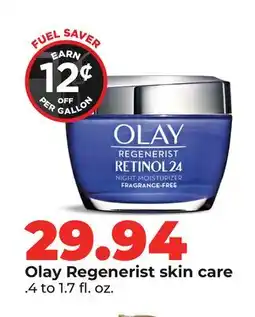 Hy-Vee Olay Regenerist skin care offer