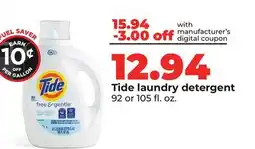 Hy-Vee Tide laundry detergent offer
