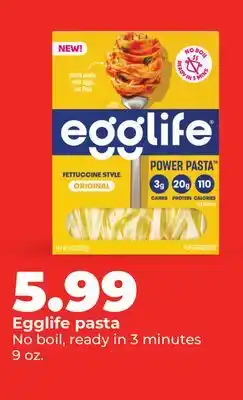 Hy-Vee Egglife pasta offer